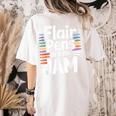 Back To School Teacher Flair Pens Are My Jam Women's Comfort Colors T-Shirt Back Print Ivory