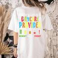 Battery Life Of Daycare Provider Childcare Teacher Women's Comfort Colors T-Shirt Back Print Ivory
