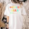 Battery Life Of A Para SPED Parapro Teacher Squad Women's Comfort Colors T-Shirt Back Print Ivory