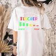 Battery Life Of A School Teacher Monday To Friday For Men Women Women's Comfort Colors T-Shirt Back Print Ivory