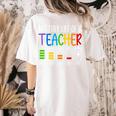 Battery Life Of A Teacher School Teacher Appreciation Women's Comfort Colors T-Shirt Back Print Ivory