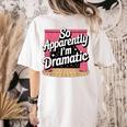 Best Theatre Art For Men Women Musical Drama Teacher Theater Women's Comfort Colors T-Shirt Back Print Ivory