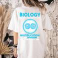 Biology Facts Science Teacher Student Biologist Women's Comfort Colors T-Shirt Back Print Ivory