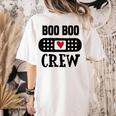 Boo Boo Crew First Aid School Nurse Day Care Teacher Women's Comfort Colors T-Shirt Back Print Ivory Boo Boo Crew First Aid School Nurse Day Care Teacher Women's Comfort Colors T-Shirt Back Print Ivory