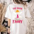 The Book Fairy Reading Teacher Librarian T-Shirt Women's Comfort Colors T-Shirt Back Print Ivory The Book Fairy Reading Teacher Librarian T-Shirt Women's Comfort Colors T-Shirt Back Print Ivory