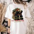 All Booked For Christmas Christmas Book Tree For Teacher For Men Women Kids Women's Comfort Colors T-Shirt Back Print Ivory All Booked For Christmas Christmas Book Tree For Teacher For Men Women Kids Women's Comfort Colors T-Shirt Back Print Ivory