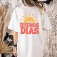 Buenos Dias Spanish Teacher Appreciation Back To School Women's Comfort Colors T-Shirt Back Print Ivory Buenos Dias Spanish Teacher Appreciation Back To School Women's Comfort Colors T-Shirt Back Print Ivory