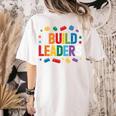 I Build Leaders Bricks Building Blocks Teacher Brick Builder Women's Comfort Colors T-Shirt Back Print Ivory I Build Leaders Bricks Building Blocks Teacher Brick Builder Women's Comfort Colors T-Shirt Back Print Ivory