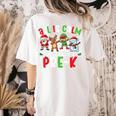 All Is Calm Just Kidding This Is Pre-K Christmas Teacher Women's Comfort Colors T-Shirt Back Print Ivory All Is Calm Just Kidding This Is Pre-K Christmas Teacher Women's Comfort Colors T-Shirt Back Print Ivory
