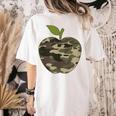 Camo Apple Camouflage Clothing School Student Camo Teacher Men Women Kids Women's Comfort Colors T-Shirt Back Print Ivory Camo Apple Camouflage Clothing School Student Camo Teacher Men Women Kids Women's Comfort Colors T-Shirt Back Print Ivory