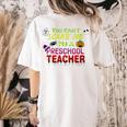 You Can't Scare Me I'm A Preschool Teacher Halloween Women's Comfort Colors T-Shirt Back Print Ivory You Can't Scare Me I'm A Preschool Teacher Halloween Women's Comfort Colors T-Shirt Back Print Ivory