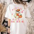 You Can't Scare Me I Teach High School Teacher Halloween Women's Comfort Colors T-Shirt Back Print Ivory