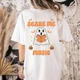 You Can't Scare Me I Teach Music Retro Teacher Halloween Women's Comfort Colors T-Shirt Back Print Ivory You Can't Scare Me I Teach Music Retro Teacher Halloween Women's Comfort Colors T-Shirt Back Print Ivory