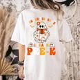 You Cant Scare Me I Teach Pre-K Teacher Halloween Women's Comfort Colors T-Shirt Back Print Ivory You Cant Scare Me I Teach Pre-K Teacher Halloween Women's Comfort Colors T-Shirt Back Print Ivory
