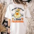You Can't Scare Me I Teach Preschool Teacher Halloween Ghost Men Women Women's Comfort Colors T-Shirt Back Print Ivory You Can't Scare Me I Teach Preschool Teacher Halloween Ghost Men Women Women's Comfort Colors T-Shirt Back Print Ivory