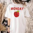 Caterpillar Friday Fruit Kindergarten Teacher Men Women Kids Women's Comfort Colors T-Shirt Back Print Ivory Caterpillar Friday Fruit Kindergarten Teacher Men Women Kids Women's Comfort Colors T-Shirt Back Print Ivory