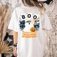 Chemistry Boo Ghost Element Of Surprise Science Teacher Tee Women's Comfort Colors T-Shirt Back Print Ivory