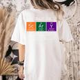 Chemisty Science Teacher Periodic Table Halloween Women's Comfort Colors T-Shirt Back Print Ivory Chemisty Science Teacher Periodic Table Halloween Women's Comfort Colors T-Shirt Back Print Ivory