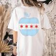 Chicago Flag Teacher School Cute Women's Comfort Colors T-Shirt Back Print Ivory Chicago Flag Teacher School Cute Women's Comfort Colors T-Shirt Back Print Ivory