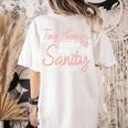 Childcare Provider Daycare Teacher Stole My Sanity Women's Comfort Colors T-Shirt Back Print Ivory