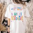 Childcare Teacher Negotiate With Toddlers Daycare Provider Women's Comfort Colors T-Shirt Back Print Ivory Childcare Teacher Negotiate With Toddlers Daycare Provider Women's Comfort Colors T-Shirt Back Print Ivory