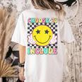 Choose To Include Special Education Teacher Autism Awareness Women's Comfort Colors T-Shirt Back Print Ivory Choose To Include Special Education Teacher Autism Awareness Women's Comfort Colors T-Shirt Back Print Ivory