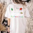 Is It Christmas Break Yet Teacher Xmas Light Santa Hat Women's Comfort Colors T-Shirt Back Print Ivory Is It Christmas Break Yet Teacher Xmas Light Santa Hat Women's Comfort Colors T-Shirt Back Print Ivory