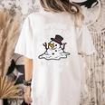 Christmas Surviving Teacher Life Meltdown Xmas Women Men Women's Comfort Colors T-Shirt Back Print Ivory
