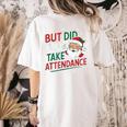 Christmas Teacher Surprise Did You Take Attendance Women's Comfort Colors T-Shirt Back Print Ivory Christmas Teacher Surprise Did You Take Attendance Women's Comfort Colors T-Shirt Back Print Ivory