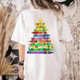 Christmas Tree Made Of Crayons School Teacher Life Student Women's Comfort Colors T-Shirt Back Print Ivory Christmas Tree Made Of Crayons School Teacher Life Student Women's Comfort Colors T-Shirt Back Print Ivory