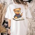 Classroom Fun With Teddy Bear Teacher Women's Comfort Colors T-Shirt Back Print Ivory Classroom Fun With Teddy Bear Teacher Women's Comfort Colors T-Shirt Back Print Ivory