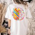 Colorful Brain Art Teacher Artist Painter Student Women's Comfort Colors T-Shirt Back Print Ivory Colorful Brain Art Teacher Artist Painter Student Women's Comfort Colors T-Shirt Back Print Ivory