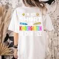 Cool Kindergarten Teacher Art For Men Women Preschool Kinder Women's Comfort Colors T-Shirt Back Print Ivory