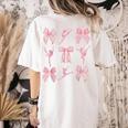 Coquette Bow Ballet Dance Teacher Coquette Women Dancing Women's Comfort Colors T-Shirt Back Print Ivory