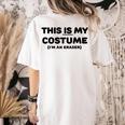 THIS IS MY COSTUME Eraser Teacher Halloween Costume Women's Comfort Colors T-Shirt Back Print Ivory THIS IS MY COSTUME Eraser Teacher Halloween Costume Women's Comfort Colors T-Shirt Back Print Ivory