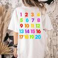 Counting 1-10 Learn To Count Number School Kids Teacher Women's Comfort Colors T-Shirt Back Print Ivory Counting 1-10 Learn To Count Number School Kids Teacher Women's Comfort Colors T-Shirt Back Print Ivory