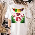 Crayon Box Fun Teacher Student Crayon Squad Halloween 2023 Women's Comfort Colors T-Shirt Back Print Ivory Crayon Box Fun Teacher Student Crayon Squad Halloween 2023 Women's Comfort Colors T-Shirt Back Print Ivory
