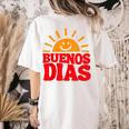 Cute Bilingual Spanish Teacher Buenos Dias Sunshine Women's Comfort Colors T-Shirt Back Print Ivory Cute Bilingual Spanish Teacher Buenos Dias Sunshine Women's Comfort Colors T-Shirt Back Print Ivory