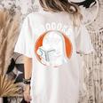 Cute Ghost Book Reading Books Lover Retro Halloween Teacher Women's Comfort Colors T-Shirt Back Print Ivory Cute Ghost Book Reading Books Lover Retro Halloween Teacher Women's Comfort Colors T-Shirt Back Print Ivory