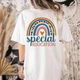 Cute Special Education Leopard Print SPED Teacher Idea Women's Comfort Colors T-Shirt Back Print Ivory Cute Special Education Leopard Print SPED Teacher Idea Women's Comfort Colors T-Shirt Back Print Ivory
