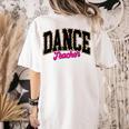 Dance Teacher Leopard Dancing Life Girls Women Dancer Women's Comfort Colors T-Shirt Back Print Ivory Dance Teacher Leopard Dancing Life Girls Women Dancer Women's Comfort Colors T-Shirt Back Print Ivory