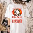 What Day Is Today Retired Special Education Teacher Women's Comfort Colors T-Shirt Back Print Ivory What Day Is Today Retired Special Education Teacher Women's Comfort Colors T-Shirt Back Print Ivory