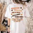 We Can Be Different On The Outside Melanin Teacher Men Women Kids Women's Comfort Colors T-Shirt Back Print Ivory
