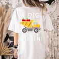 I Dig Kindergarten Student Teacher Construction First Day Women's Comfort Colors T-Shirt Back Print Ivory