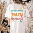 Dinosaurs Didn't Learn Math Mathematics Math Teacher Women's Comfort Colors T-Shirt Back Print Ivory Dinosaurs Didn't Learn Math Mathematics Math Teacher Women's Comfort Colors T-Shirt Back Print Ivory