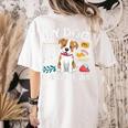My Dog Ate My Lesson Plan Teacher Back To School Women's Comfort Colors T-Shirt Back Print Ivory