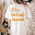 I Don't Need A Costume I'm A Daycare Teacher Halloween Women Women's Comfort Colors T-Shirt Back Print Ivory I Don't Need A Costume I'm A Daycare Teacher Halloween Women Women's Comfort Colors T-Shirt Back Print Ivory