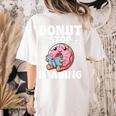 Donut Stop Reading Kawaii Teacher Preschool Kindergarten Women's Comfort Colors T-Shirt Back Print Ivory