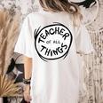 Dr Seuss Teacher Of All Things Red Emblem Women's Comfort Colors T-Shirt Back Print Ivory Dr Seuss Teacher Of All Things Red Emblem Women's Comfort Colors T-Shirt Back Print Ivory