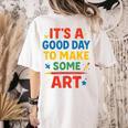 Drawing Art Artist Teacher It’s A Good Day To Make Some Art Women's Comfort Colors T-Shirt Back Print Ivory Drawing Art Artist Teacher It’s A Good Day To Make Some Art Women's Comfort Colors T-Shirt Back Print Ivory